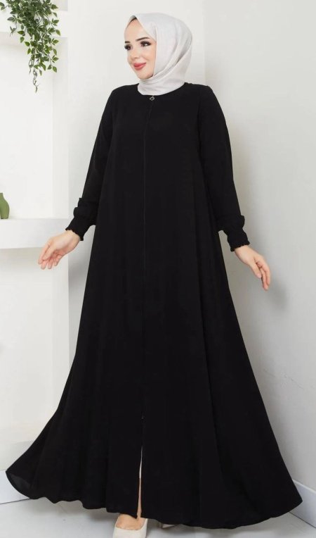 عباة نسائية سادة واكمام مغيط
