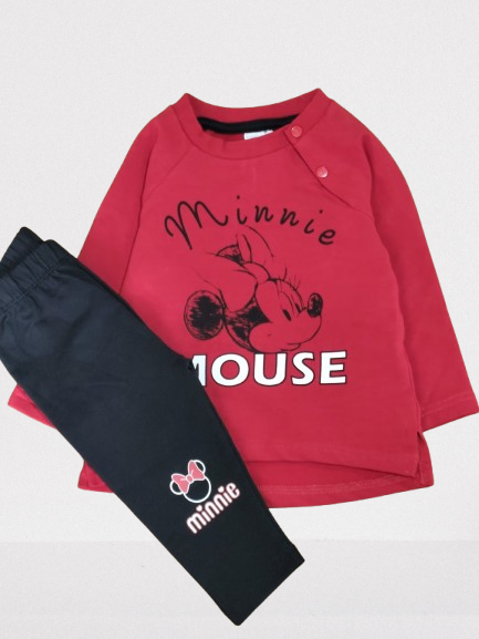 بجامة كم ربيعي خريفي MINNIE MOUSE